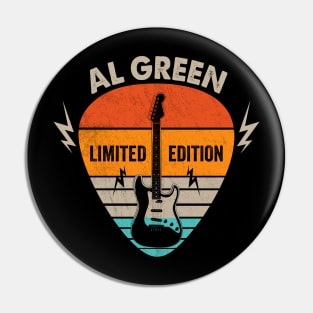 Vintage Al Green Name Guitar Pick Limited Edition Birthday Pin