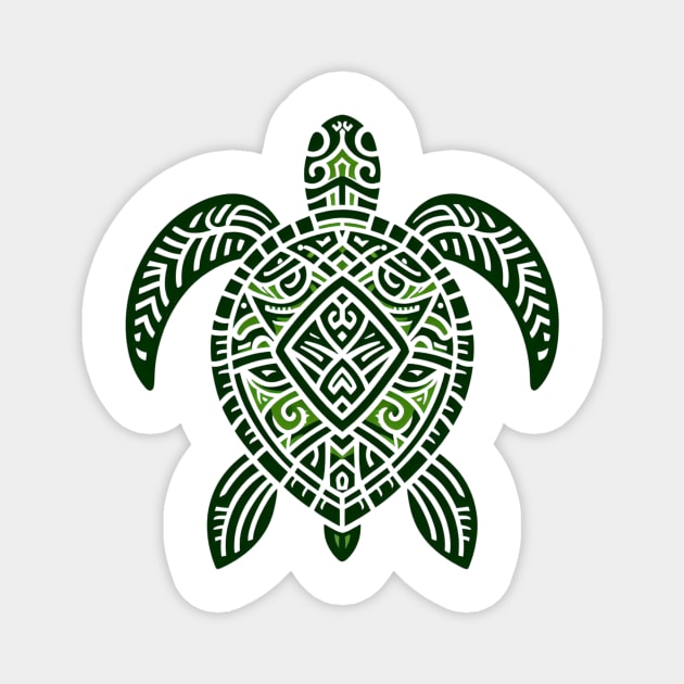 Tribal Sea Turtle Magnet by JohnTy