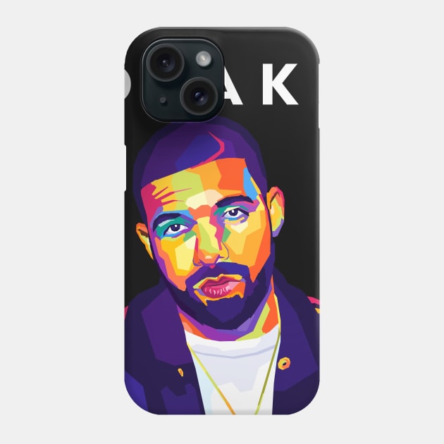 Rapper Drake Phone Case by Zet Art