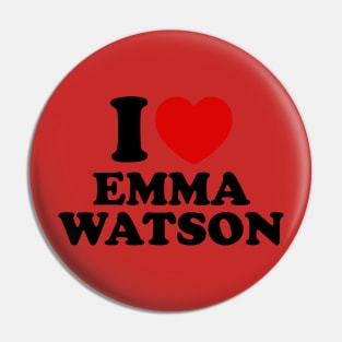 I Love Emma Watson Pin