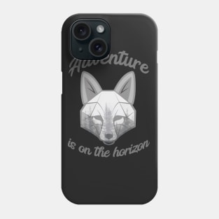 Adventure is on the horizon (grey) Phone Case