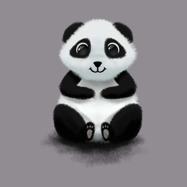 Cute Baby Panda by Bechisi Design