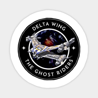 Delta Wing - The Ghost Riders - Starfury - White - Sci-Fi - B5 Magnet