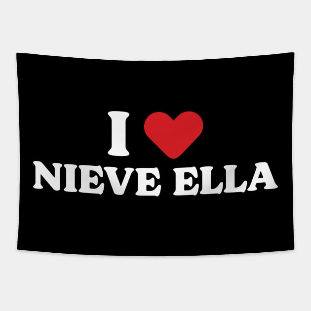 I Heart Nieve Ella Tapestry by Emma