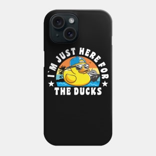 Funny Cruise Duck "I´m Just here for The Ducks" Cruise Vacation Duck Hunting Phone Case