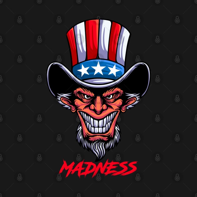 Madness Uncle Sam by Kusumaillustration