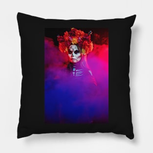 Scary halloween vampire witch Pillow