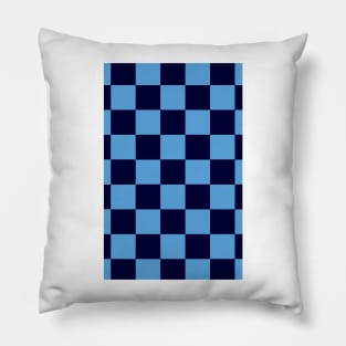 Copy of Co. Dublin GAA Blue and White Checkered Fan Flag Pillow