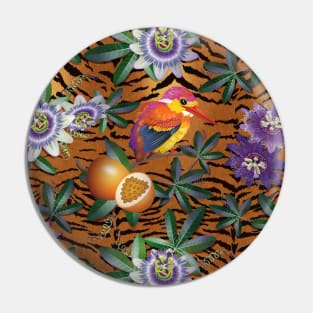 Animalier- Passion Flowers, Fruit, & Birds Pin