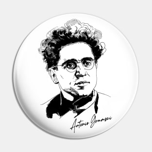 Antonio Gramsci - Retro Design Pin