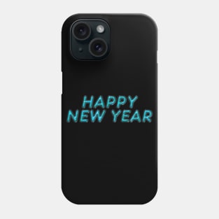 Happy New Year - Turquoise Phone Case