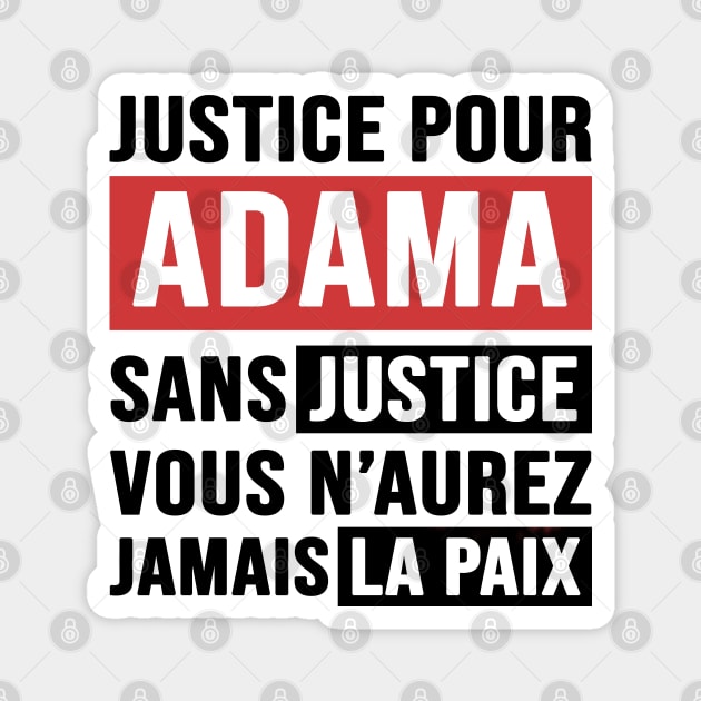 Justice Pour ADAMA Magnet by CF.LAB.DESIGN