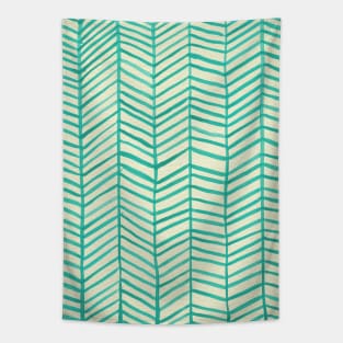 Herringbone Mint Tapestry