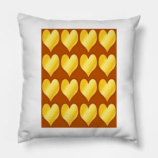 Golden Heart-Brown Pillow