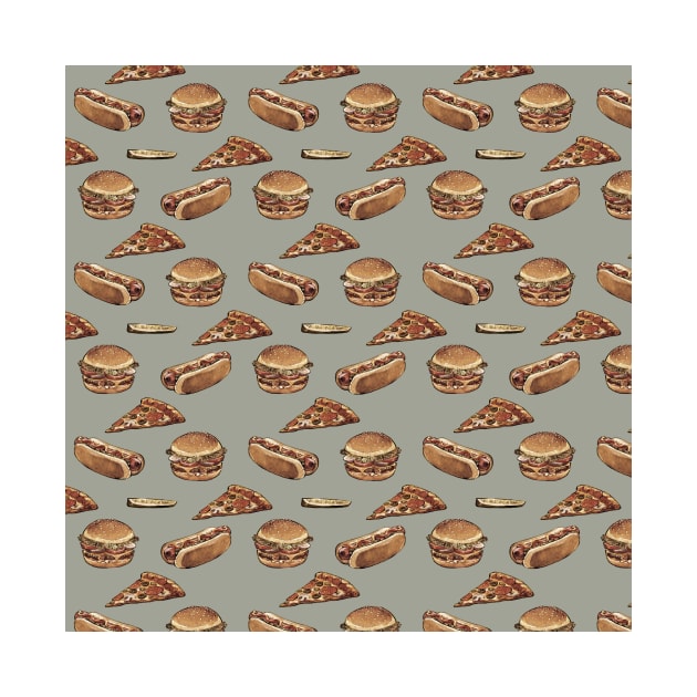 Fast Food Pattern by jessicawarrick