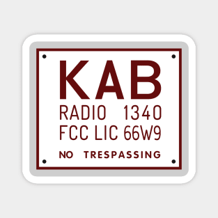 KAB Antonio Bay Gate Sign Magnet