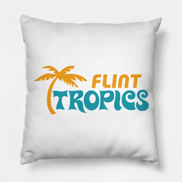 Flint Tropics Pillow by tvshirts