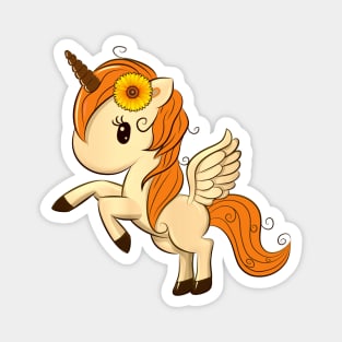Thanksgiving Unicorn Pegasus Magnet