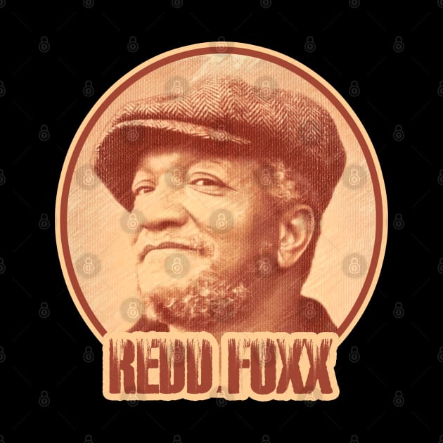 Vintage Redd Foxx | Red Color by Tigaduaart