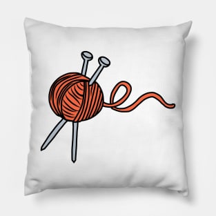 Knitting Yarn Pillow