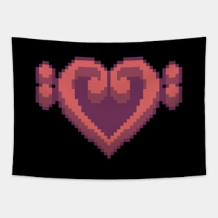 Bass Clef Heart Tapestry