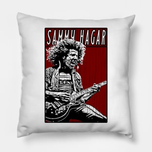 Vintage Retro Sammy Hagar Pillow