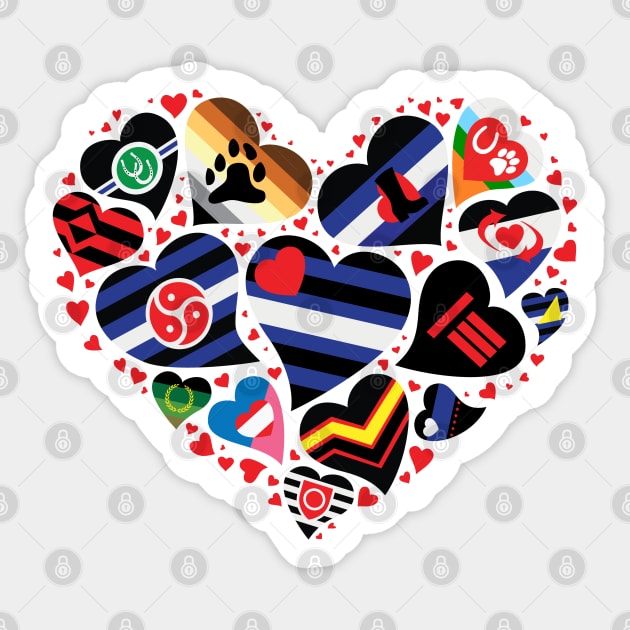 Bdsm Fetish Community Pride Flag Heart T-Shirt Bdsm Fetish Community Pride Flag Heart T-Shirt