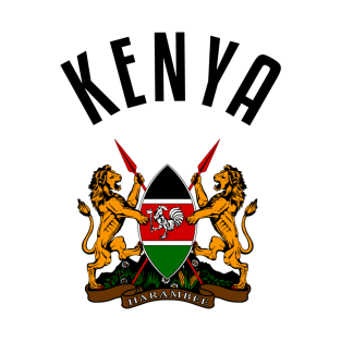 Kenya Coat of Arms w/ Words T-Shirt