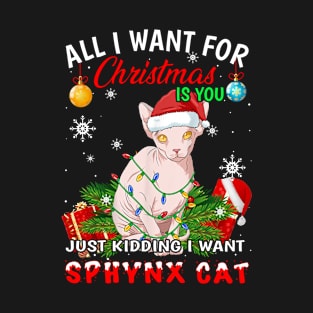 Cute sphynx cat xmas T-Shirt