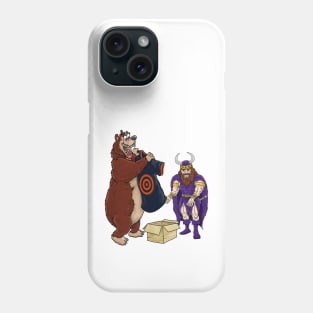 Minnesota Vikings Fans - Kings of the North vs Target Practice Cubbies Phone Case