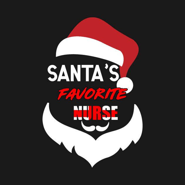 santa favorite nurse christmas gift by Flipodesigner