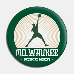 Milwaukee Wisconsin Basketball Pin