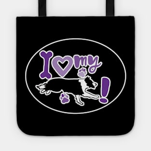 I Love My Border Collie Tote