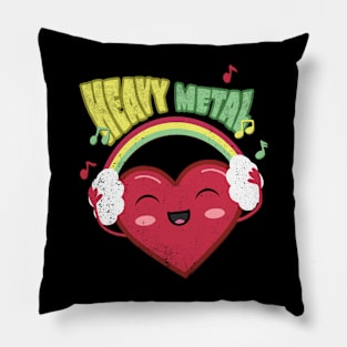 Heavy Metal Cute Heart Pillow