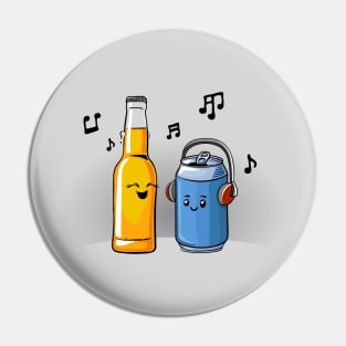 Music To My Beers Pin