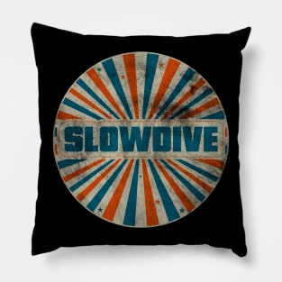 slowdive vintage Pillow