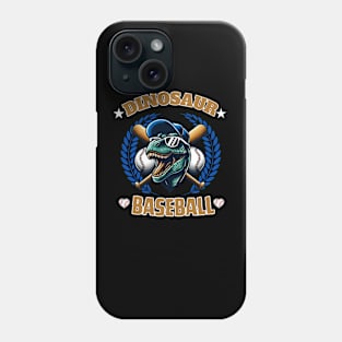 dinosaur baseball Phone Case