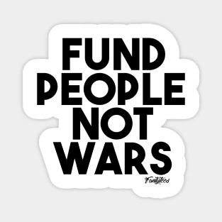 PEOPLE OVER WARS (B) Magnet