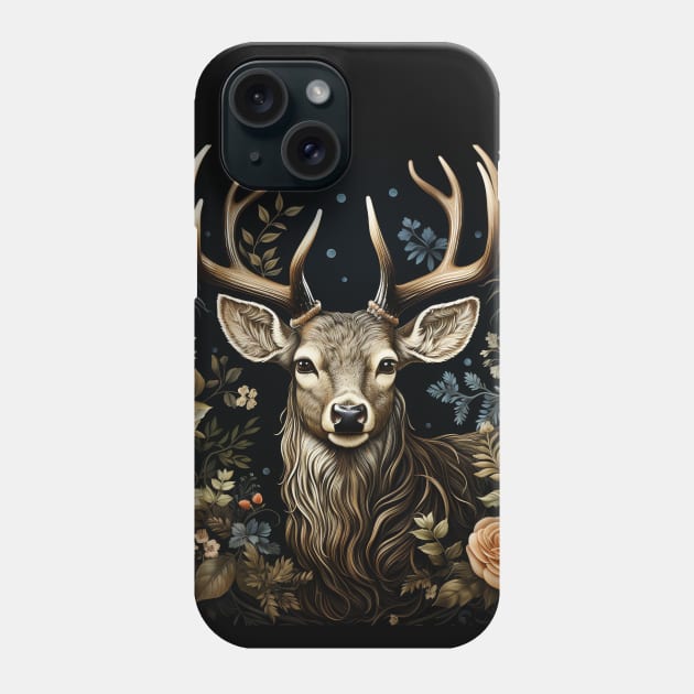 Cottagecore Aesthetic Deer Phone Case by AI Art Originals