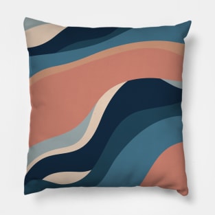 Abstract Marble Pattern in Neutral Colors Pillow