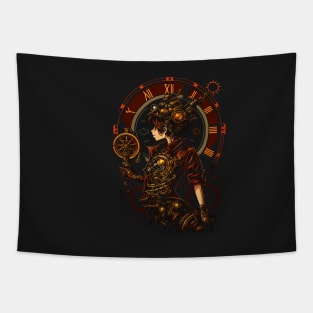 Steampunk Girl Tapestry