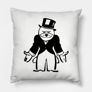 Mr Monopoly Bear Pillow