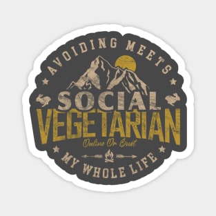 Social Vegetarian Magnet