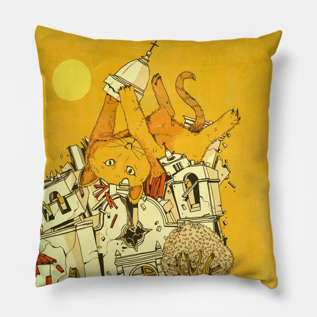 Cat Mission Pillow by mhirshon