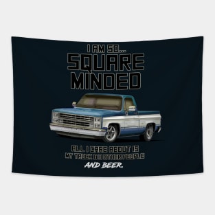 Square Body Chevy and Beer Tapestry