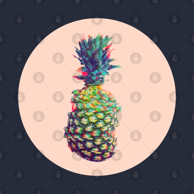 Glitchy style pineapple by AnnArtshock