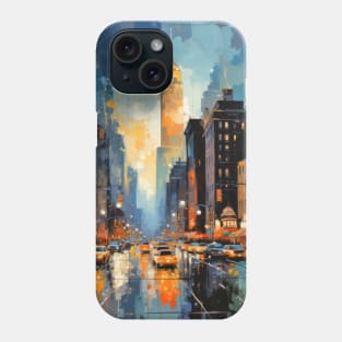 City Landscape Concept Abstract Colorful Scenery Painting Phone Case