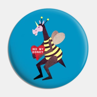 Bee My Honey Unicorn Pin