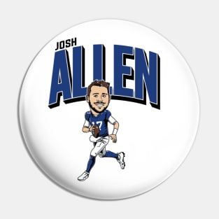 Josh Allen Caricature Pin