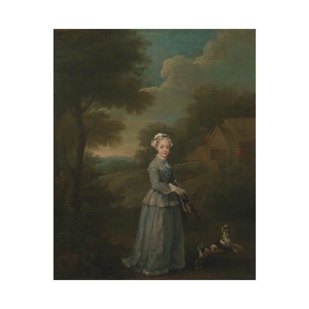 Miss Wood by William Hogarth by Classic Art Stall